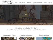 Tablet Screenshot of infinityeyecare.com